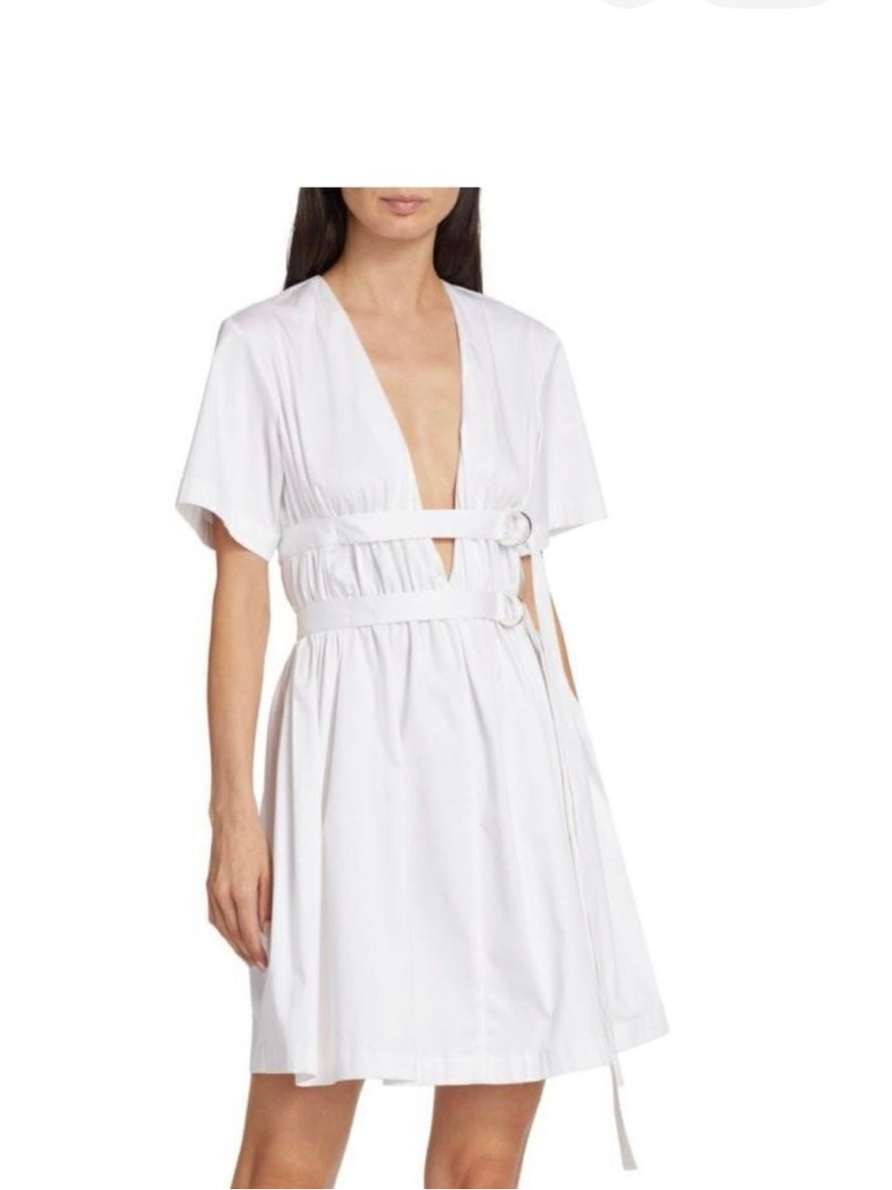 NWT Altuzarra-Malik Plunging D-Ring Mini Dress